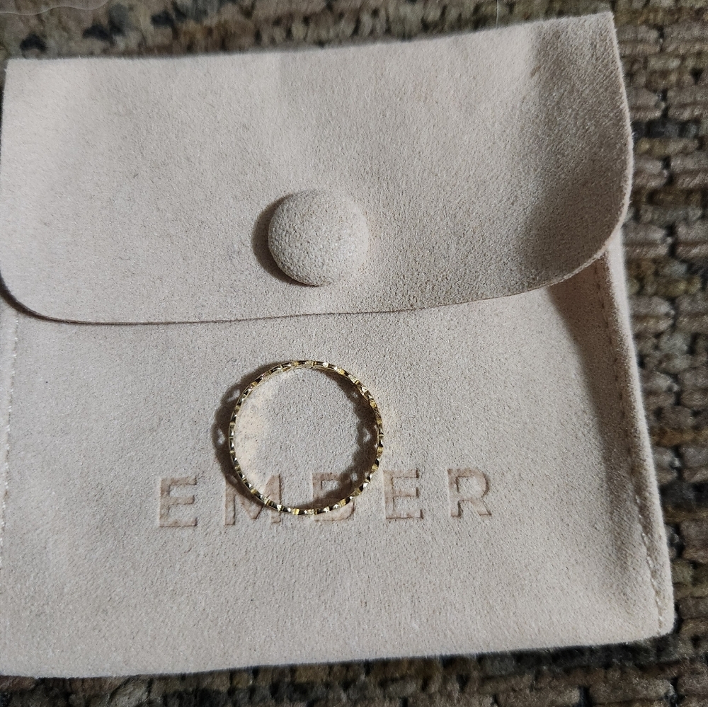14K Yellow Gold & Diamond Heart Ring 3mm 0.08ct 6 1/2 Ember Jewelry 14k Stamped - Picture 6 of 8